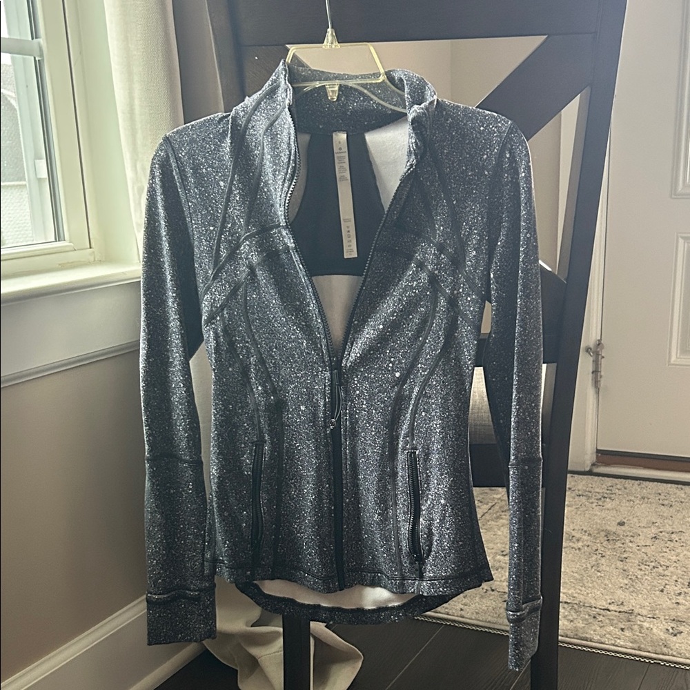 Lululemon Athletica White &  Black zip up